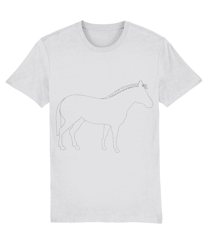 Zebra Outline Without Stripes (T-Shirt)
