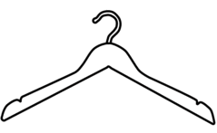 Clothes Hanger Outline
