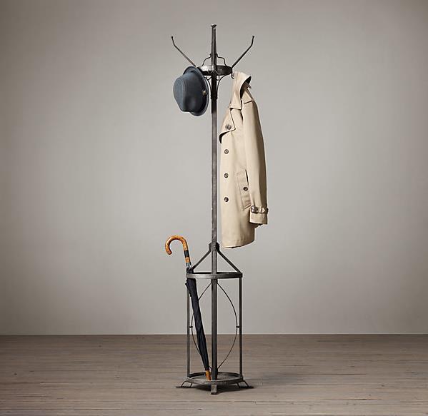 Metal Coat Stand with Umbrella Holder