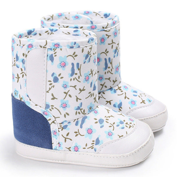 Winter camouflage boots for baby (blue/pink/white/black)