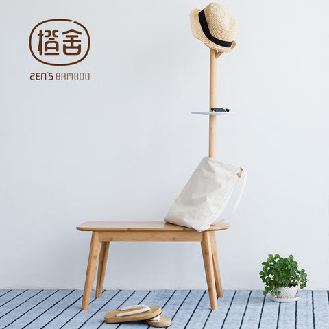 Simple Clothes Stand with Stool