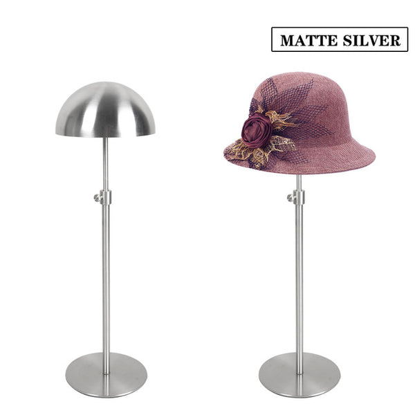 METAL STAINESS STEEL HAT CAP DISPLAY STAND HOLDER RACK Height Adjustable MJ05