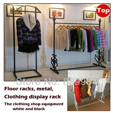 Metal retail clothing rack