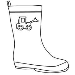Tractor Welly Outline