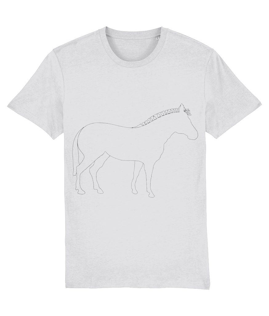 Zebra Outline Without Stripes (T-Shirt)