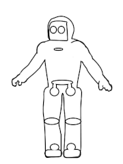 Robot Outline (Asimo by Honda)