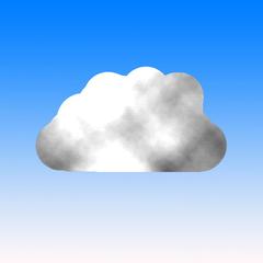 Cloud weather symbol