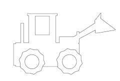 Tractor/JCB/Digger Outline