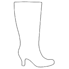 Ladies Boot Outline