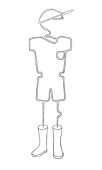 Joe Mannequin Outline for colouring-in