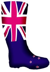 New Zealand Flag Wellington Boot (design/image only)