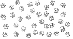 Paw-print background