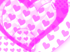 Funky Pink Heart Pattern