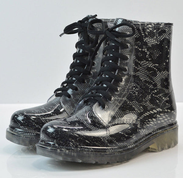 Floral/Leopard Rain boots