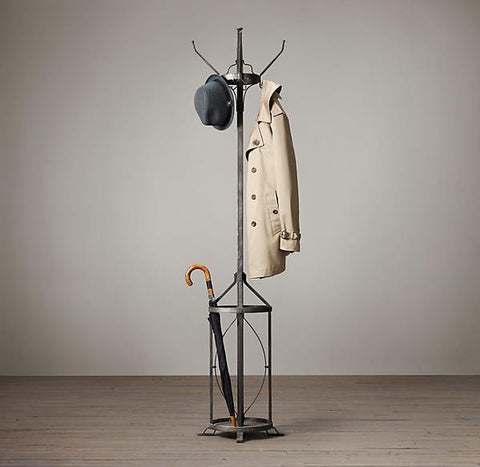 Metal Coat Stand with Umbrella Holder