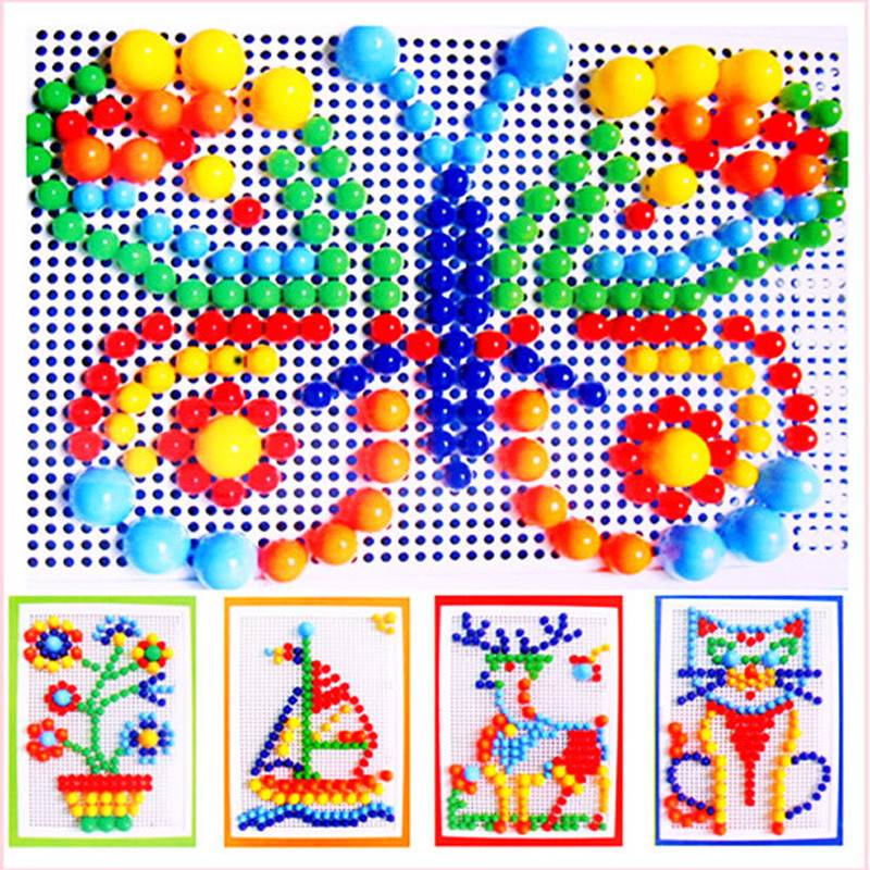 296 piece colourful peg board