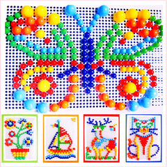 296 piece colourful peg board