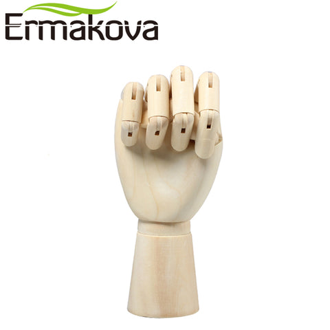 ERMAKOVA 12 Inches Tall Wooden Hand Drawing Sketch Mannequin Model Wooden Mannequin Hand Movable Limbs Human Artist Model