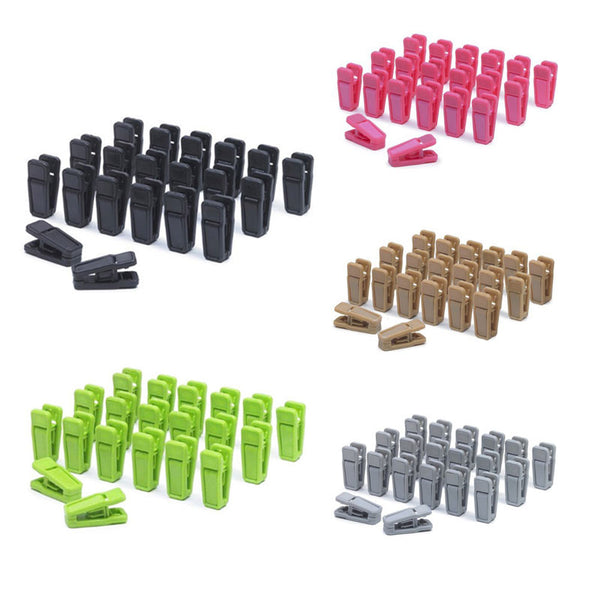 20PCS Heavy Duty Clothes Pegs Plastic Hangers Racks Clothespins Laundry Clothes Pins Hanging Pegs Clips