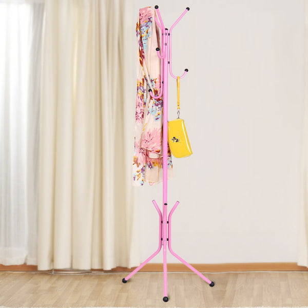 Simple Coat Rack (Pink/White or Black)
