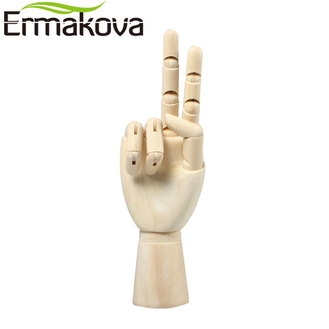 ERMAKOVA 7 Inches Tall Wooden Mannequin Hand Movable Limbs Human Artist Model Wooden Hand Drawing Sketch Mannequin Model