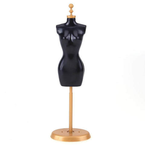 Baby's Girls Fantasy Doll Display Holder Dress Clothes Gown Mannequin Model Stand Rack Holder for Barbie Dolls Accessories
