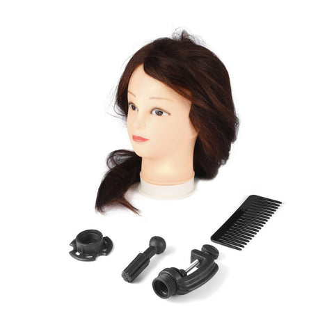 26 inch Dark Brown Training Mannequin Head Hairdressers Dummy Hairstyles Long Hair Dolls Mannequin Head For Practice Hot Sale