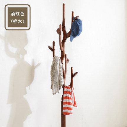Solid Wood Modern Clothes Free Standing Clothes Tree