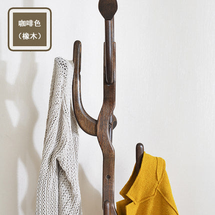 Solid Wood Modern Clothes Free Standing Clothes Tree