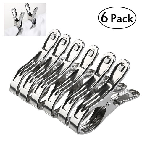Pack of Stainless Steel Clips (6 pieces)