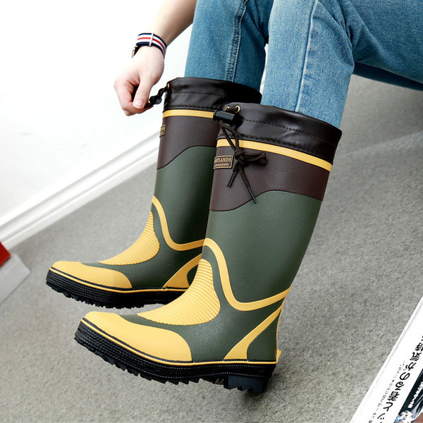 Fishing Boots (green and yellow)