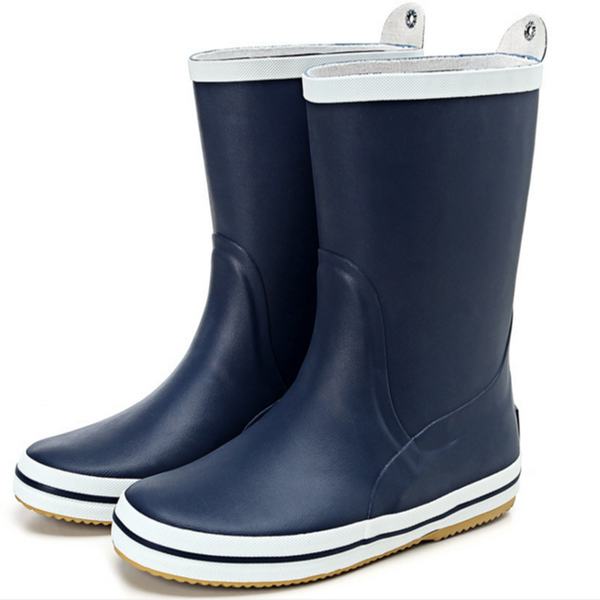 Rubber Rain Boots Men Water Shoes 2017 Pvc Gummistiefel Rainboots Slip On Flat Anti-slip High Quality Plus Size 45 Botas Hombre