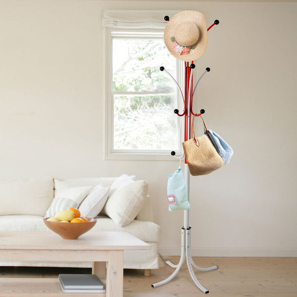 Two-color metal coat stand