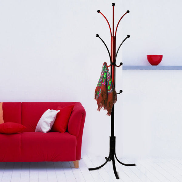 Two-color metal coat stand