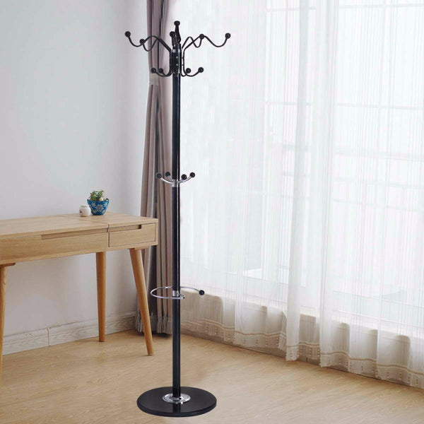 Office Coat Stand 15 Hooks with marble base
