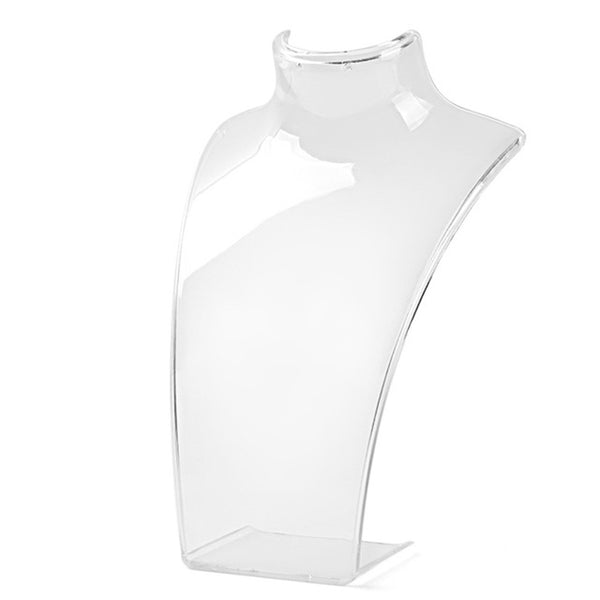 Jewelry Necklace Earrings Plastic Mannequin Bust Display Stand Organizer Holder