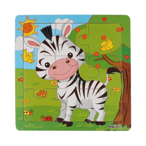 Wooden Zebra Jigsaw Puzzle