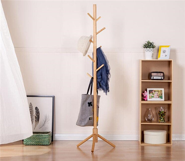 Tree Style Coat Tree with Tripod Base and 7 Hooks