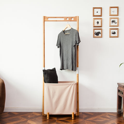 Multi-function Bamboo Clothes Rack