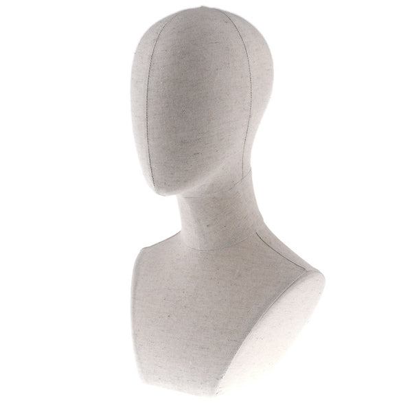 Patterned Mannequin Head Display Stand