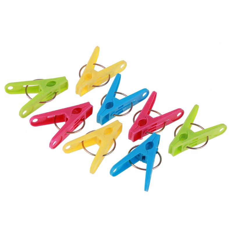 20 Colourful Plastic Laundry Clothes Pegs
