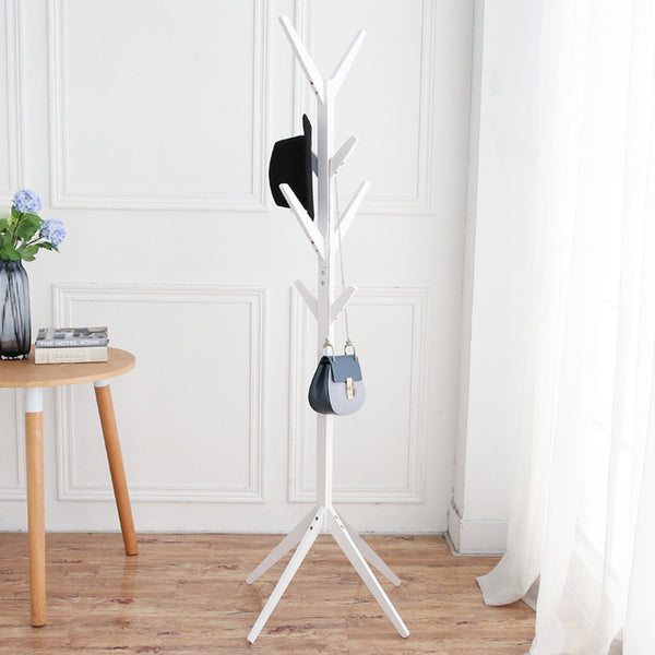 Fashion Furniture Clothes Rack Solid Wood Living Room Coat Rack Display Stands Scarves Hats Bags Clothes Shelf Clothes Hanger