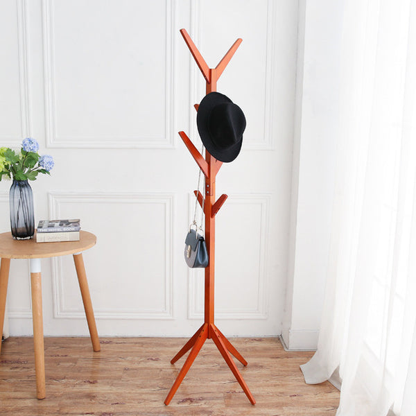 Fashion Furniture Clothes Rack Solid Wood Living Room Coat Rack Display Stands Scarves Hats Bags Clothes Shelf Clothes Hanger