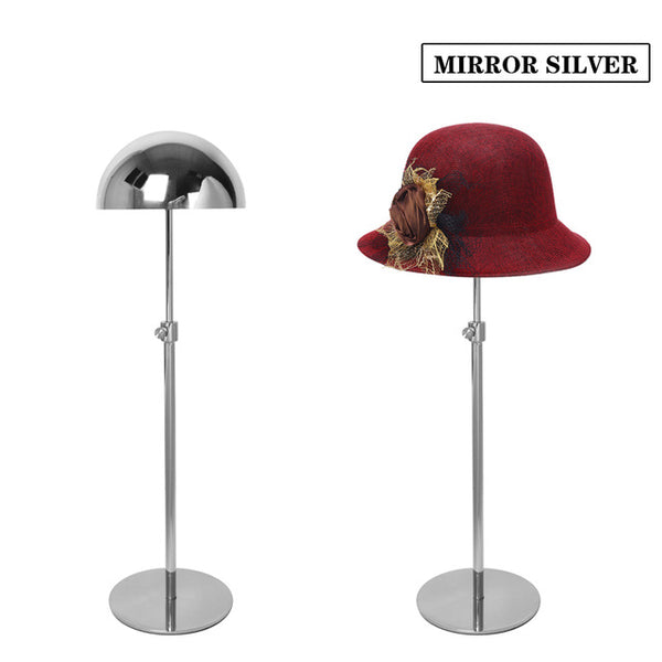 METAL STAINESS STEEL HAT CAP DISPLAY STAND HOLDER RACK Height Adjustable MJ05
