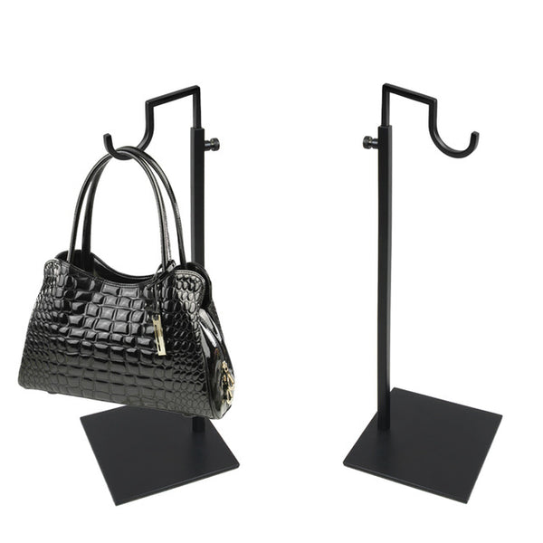 Linliangmuyu  Curved Hook metal Matte Silver / gold  Adjustable Handbag Display Stand  stainless steel Top-quality BJ15