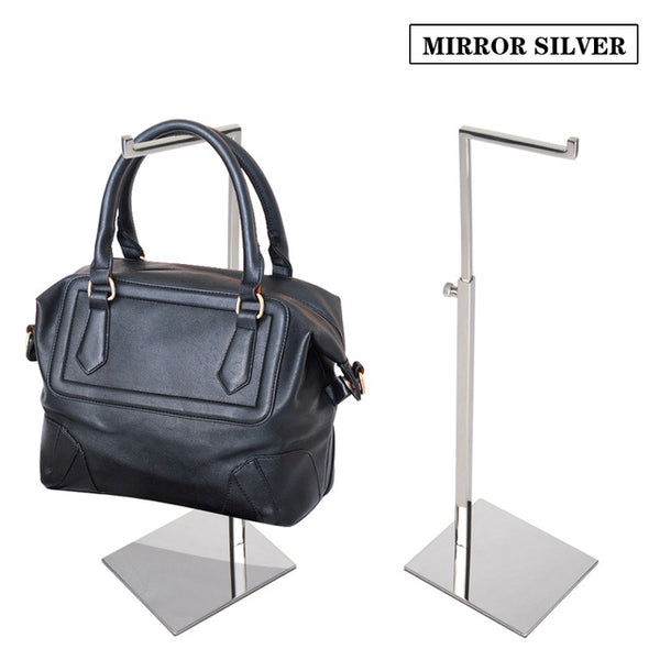 Linliangmuyu 7-shape High quality Metal Bag handbag Display Stand Holder Rack Adjustable Height BJ01-01