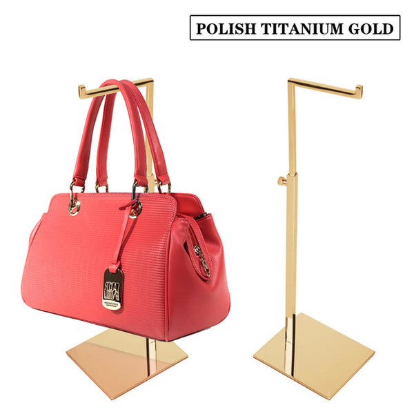 Linliangmuyu 7-shape High quality Metal Bag handbag Display Stand Holder Rack Adjustable Height BJ01-01