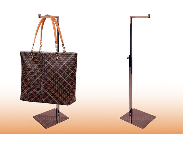 Linliangmuyu 7-shape High quality Metal Bag handbag Display Stand Holder Rack Adjustable Height BJ01-01