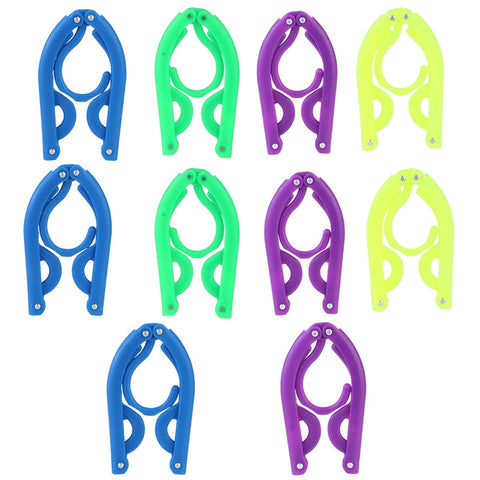 Portable Travel Folding Plastic Clothes Coat Hangers Racks