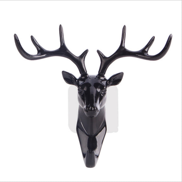 Creative Deer Head Animal Coat Hooks Decorative Wall Crafts